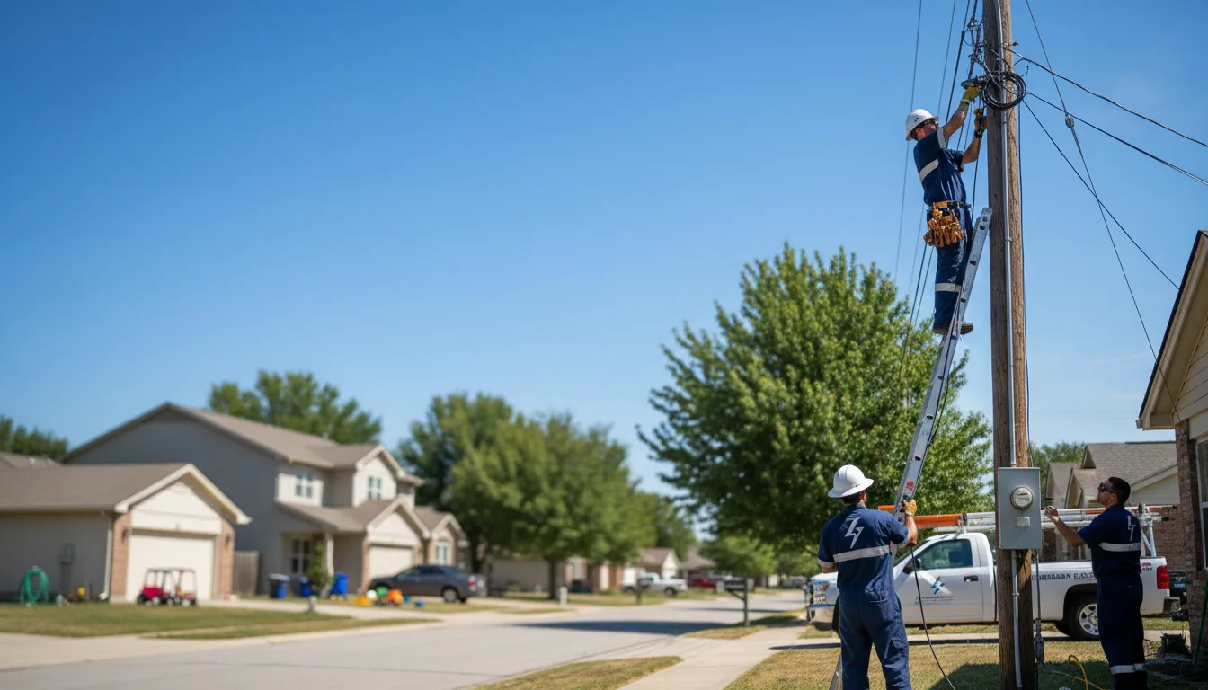 Residential electrician providing installation services in Bassfield, MS